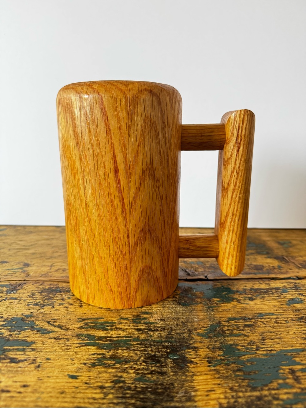 Carved Wood Stein